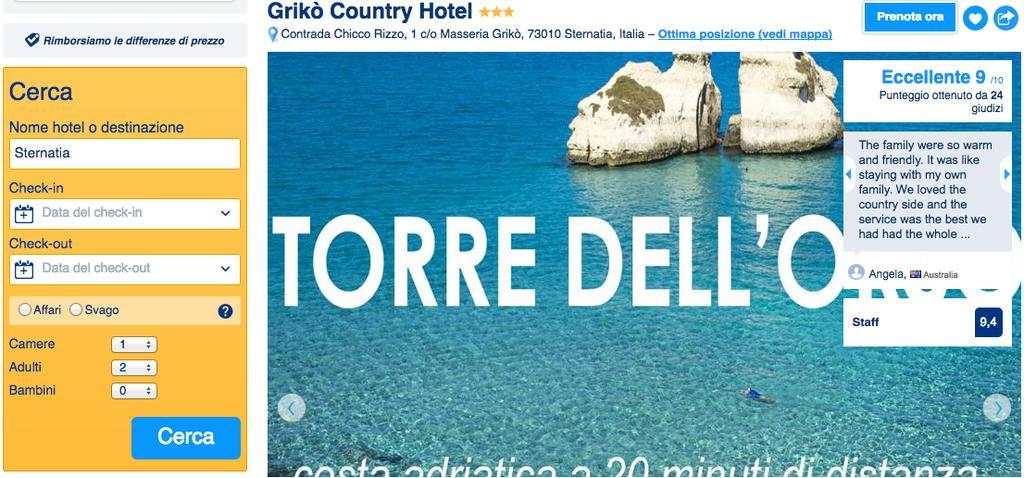 Griko Country Hotel Lecce Eksteriør bilde